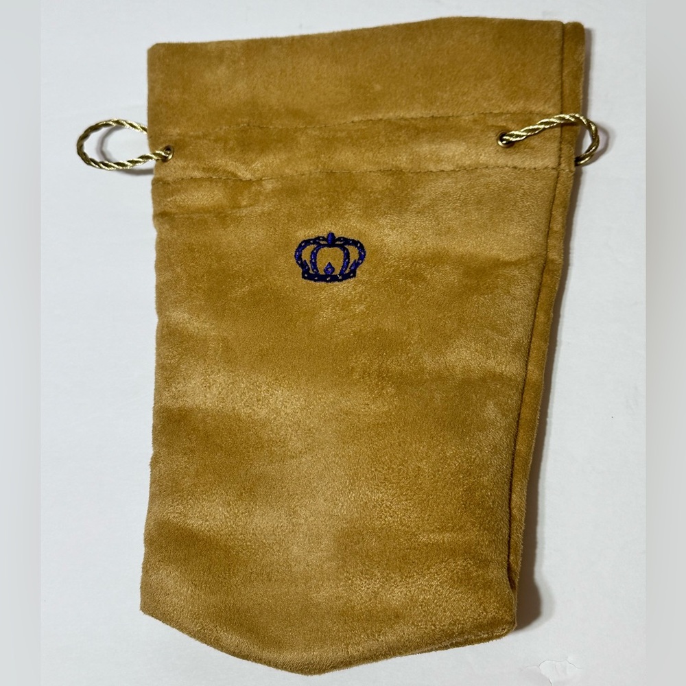 Crown Royal Reserve Gold Suede Drawstring Bag